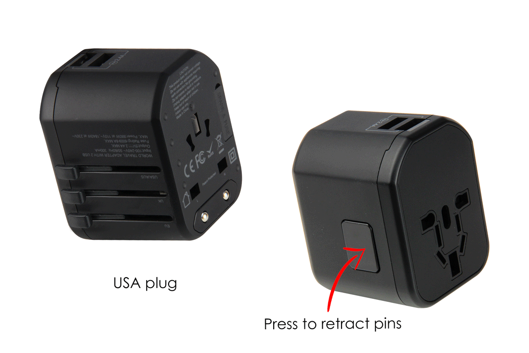 Universal Adaptor with USB Magokoro Gift